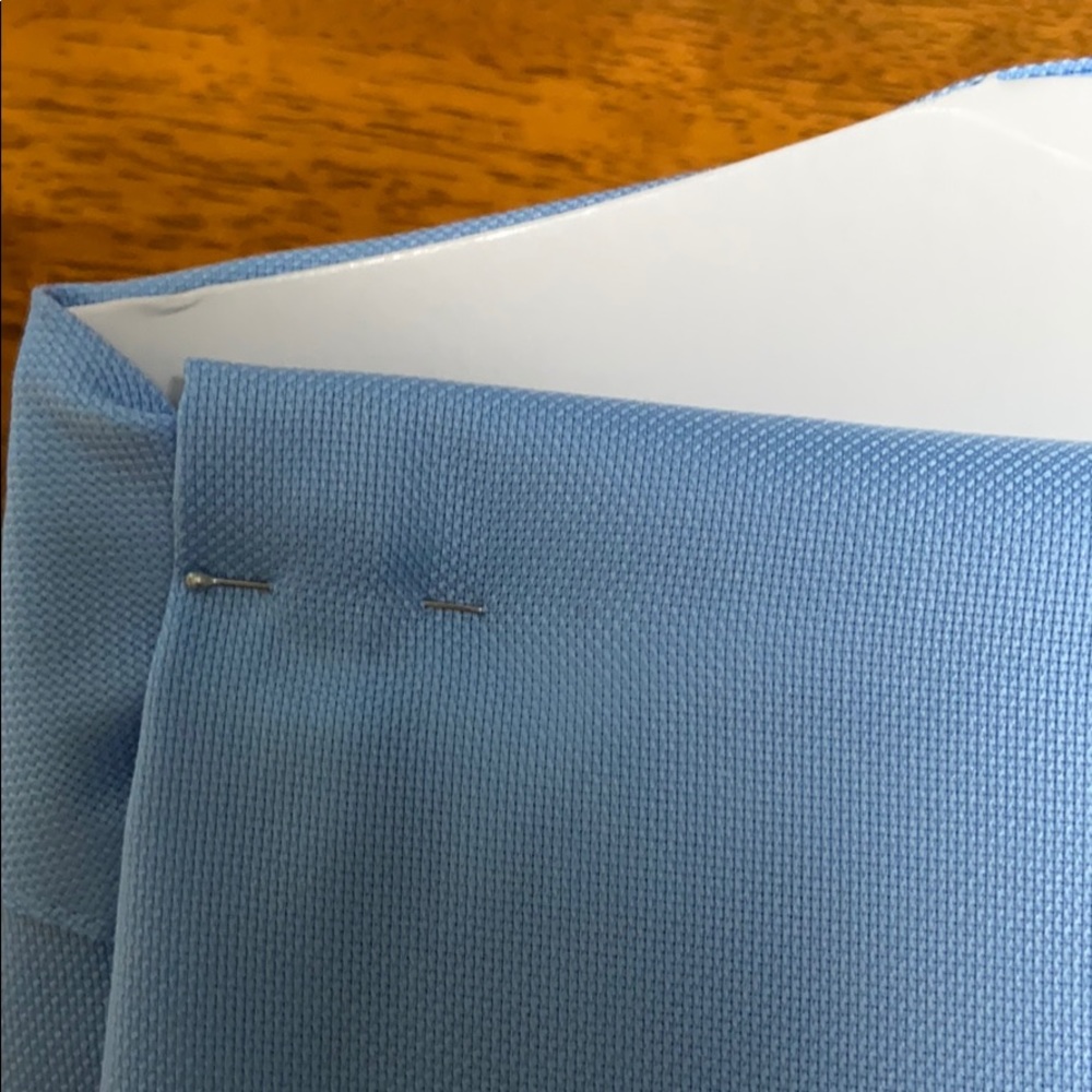 Pronto Uomo No Iron Classic Fit Blue Cotton shirt - Picture 7 of 8